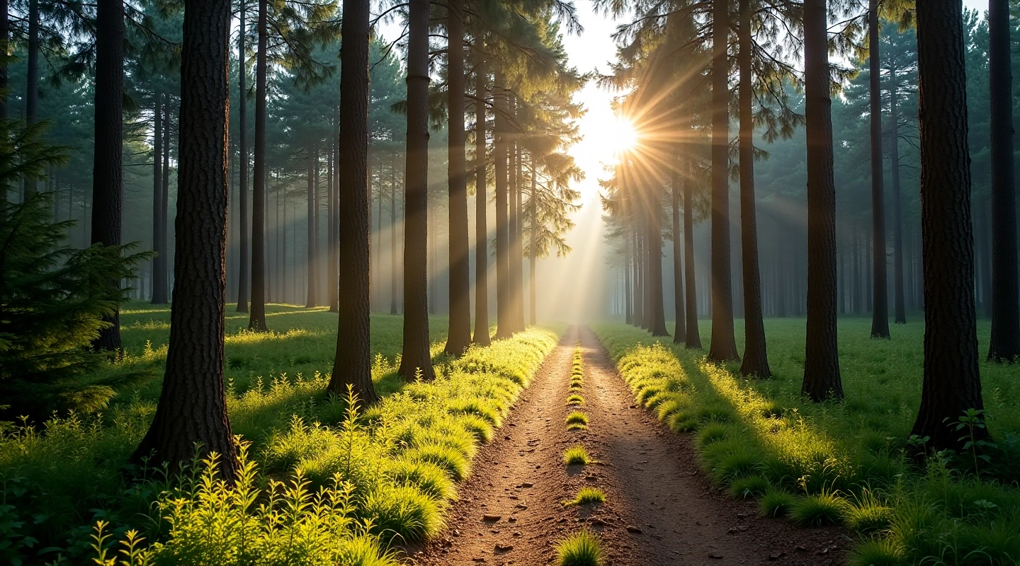 Druskininkų pušynų sveikatingumo takas ryte